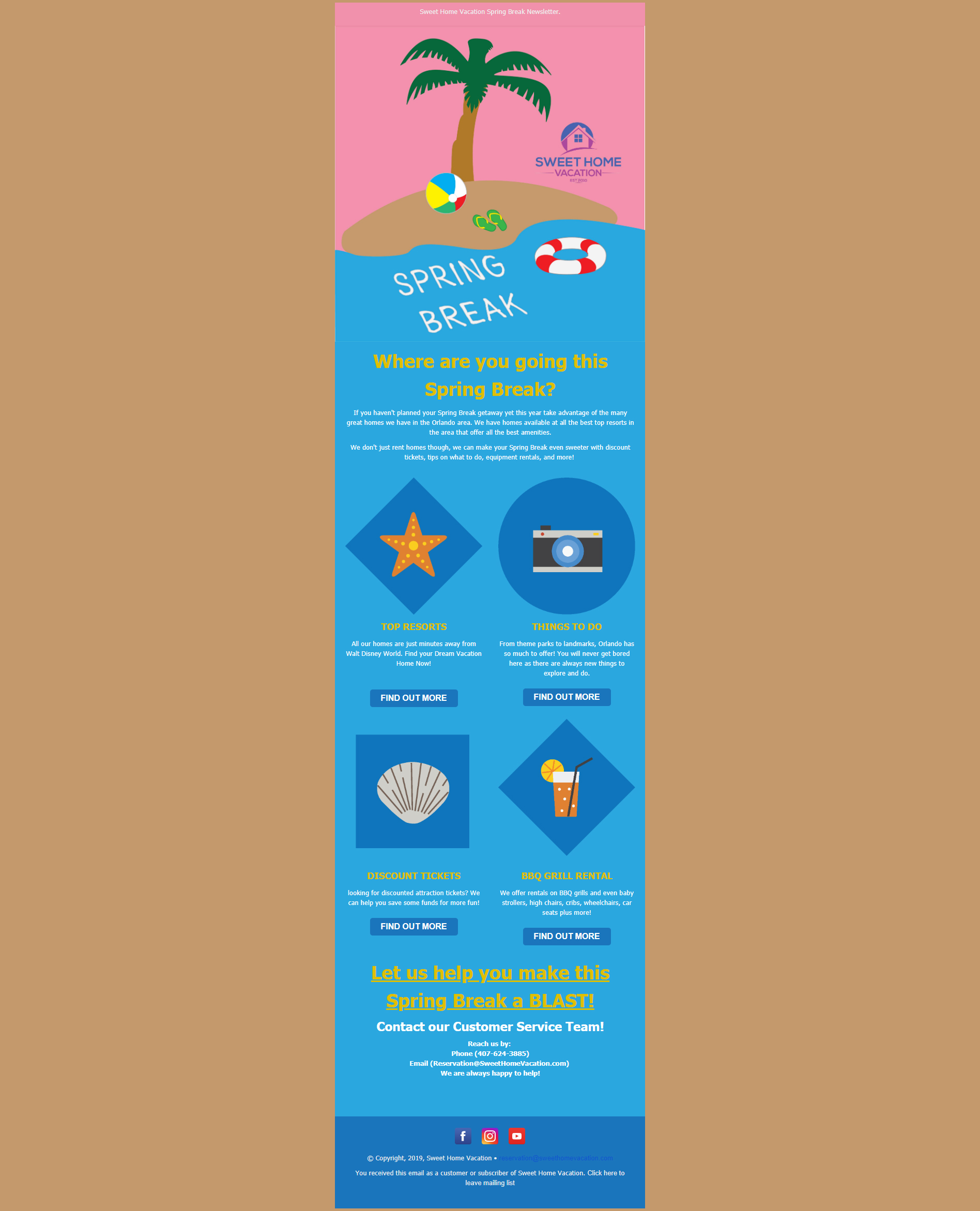 Spring break Screen shot